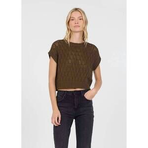 NEW STITCHES & STRIPES lumi knit vest in fig